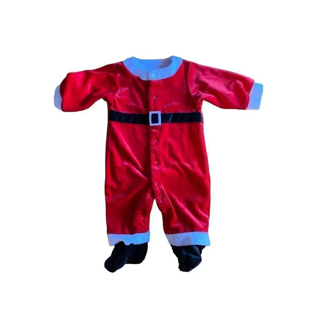 Just one year/Carter’s unisex one piece Santa suit/Christmas/size 3/6 months